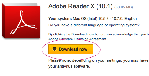 adobe reader version for mac